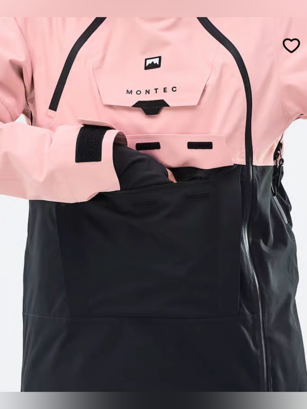 Montec Doom W Snowboard Jacket Women Soft Pink/Black Sz L - Picture 4 of 16